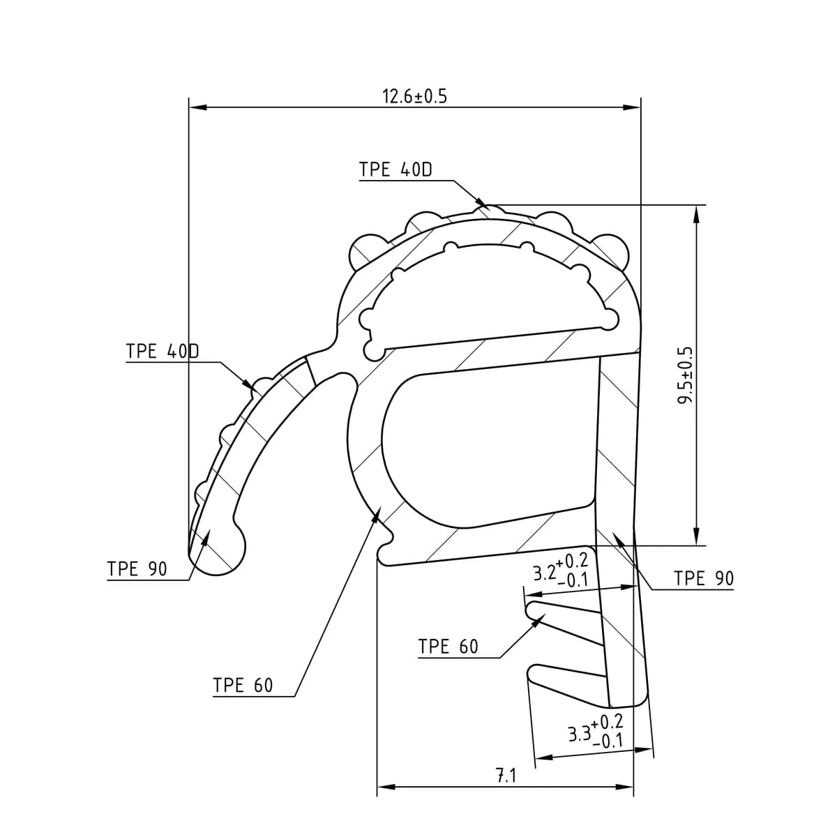 Tarpinė SV 6070a – brėžinys