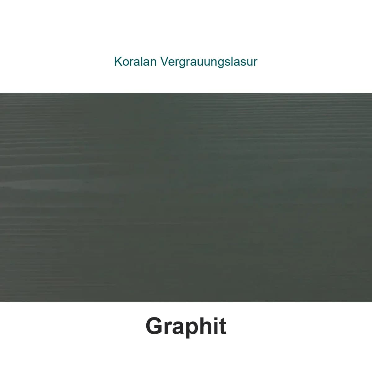 Koralan Vergrauungslasur atspalvis Graphit ant spygliuočių medienos