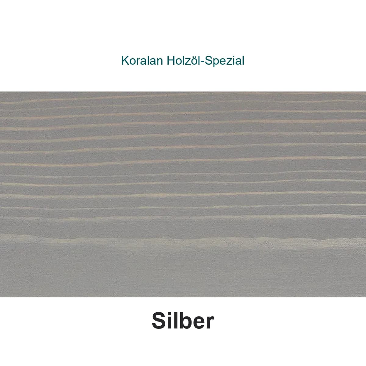 Koralan Holzöl-Spezial atspalvis Silber ant spygliuočių medienos