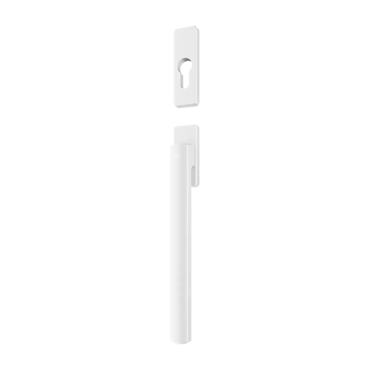 ROTO Square Patio Alversa rankena su apyrakte, išorinė plokščia, 200 mm, balta
