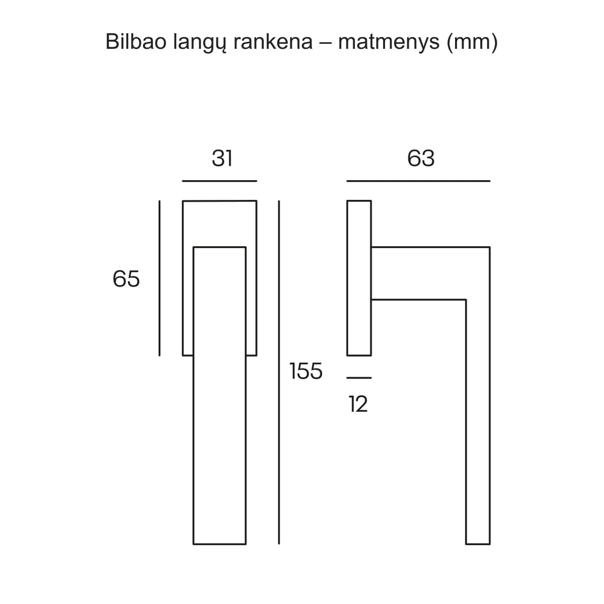COMIT Bilbao langų rankena