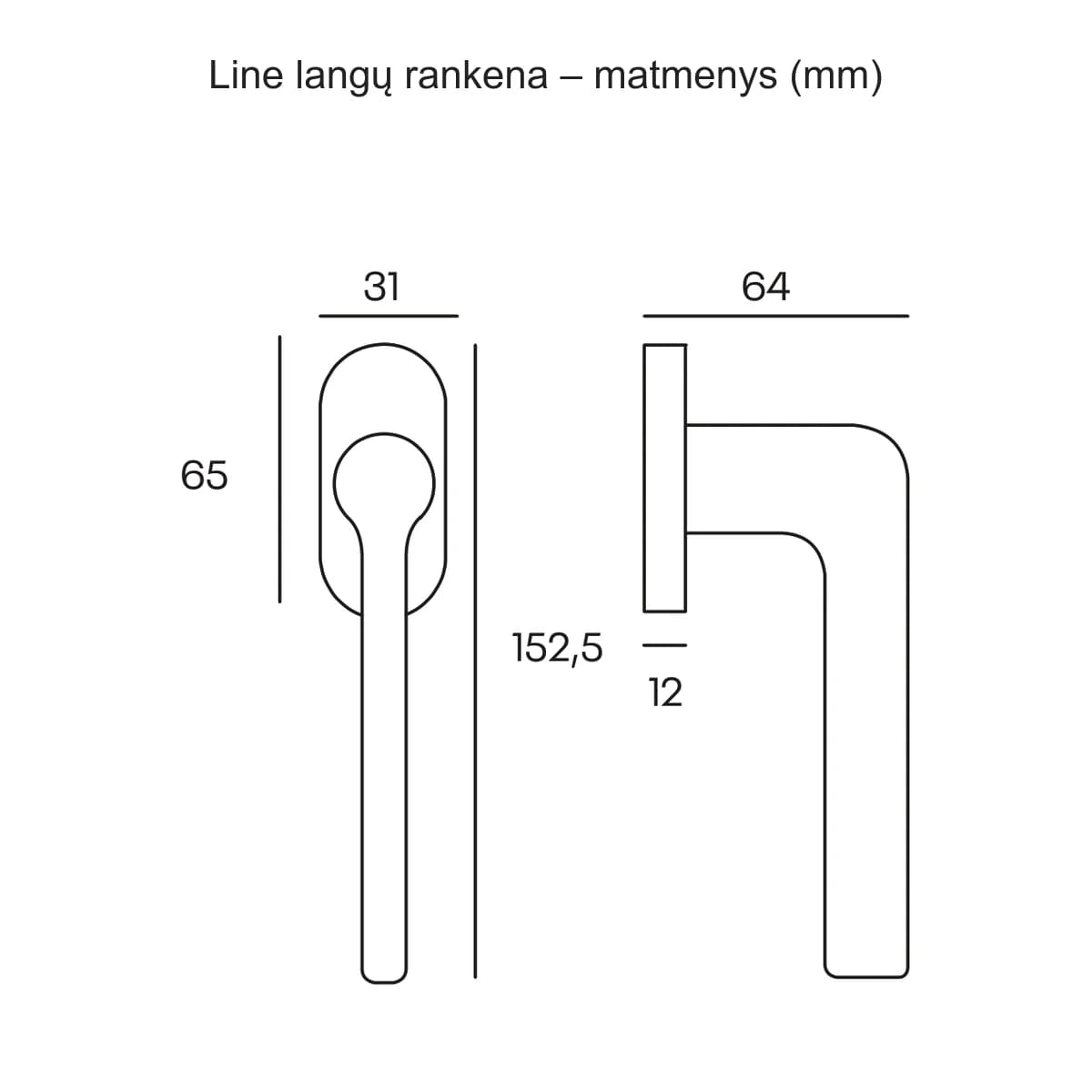 COMIT Line langų rankena