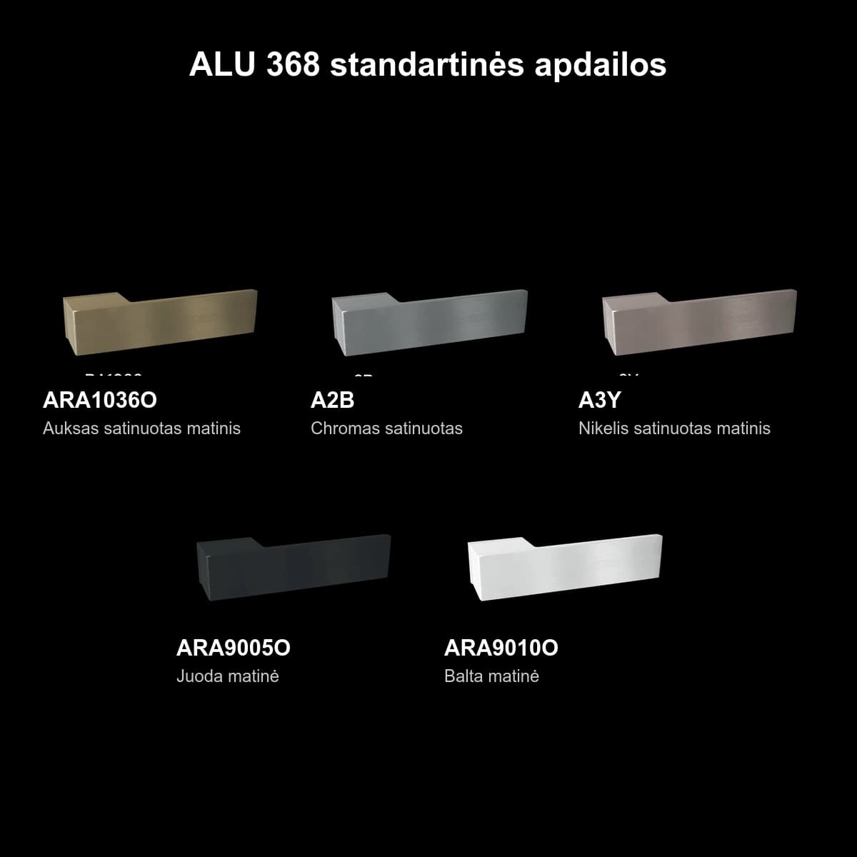 COMIT 368 ALU durų rankena