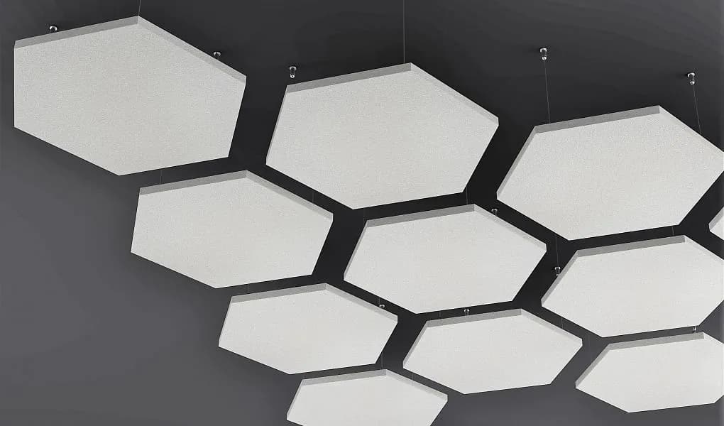 Fluffo Air Hexa šešiakampės akustinės lubų panelės