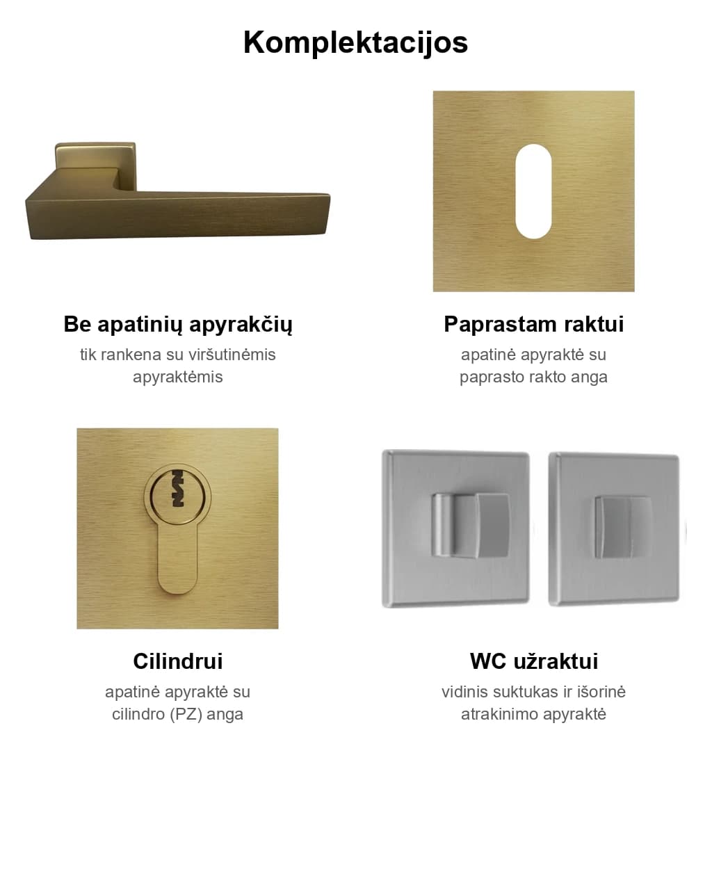 COMIT 488 ALU durų rankena