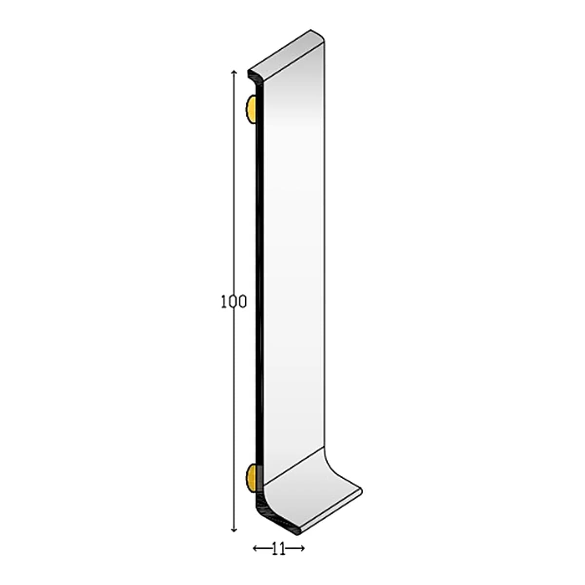 Grindjuostė ALLUboard 100×11