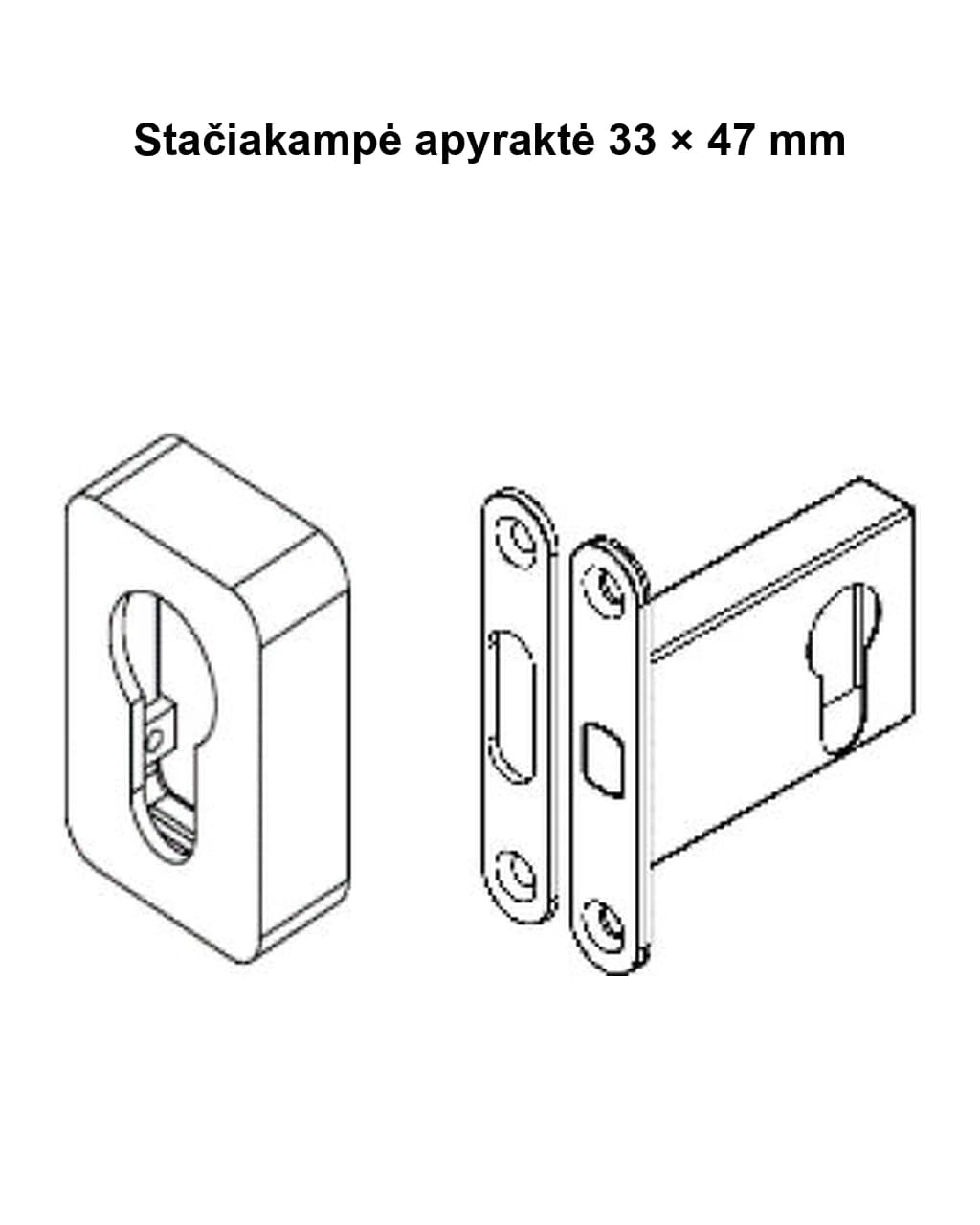 Magnetinės cilindro apyraktės su mini spyna (M&T)
