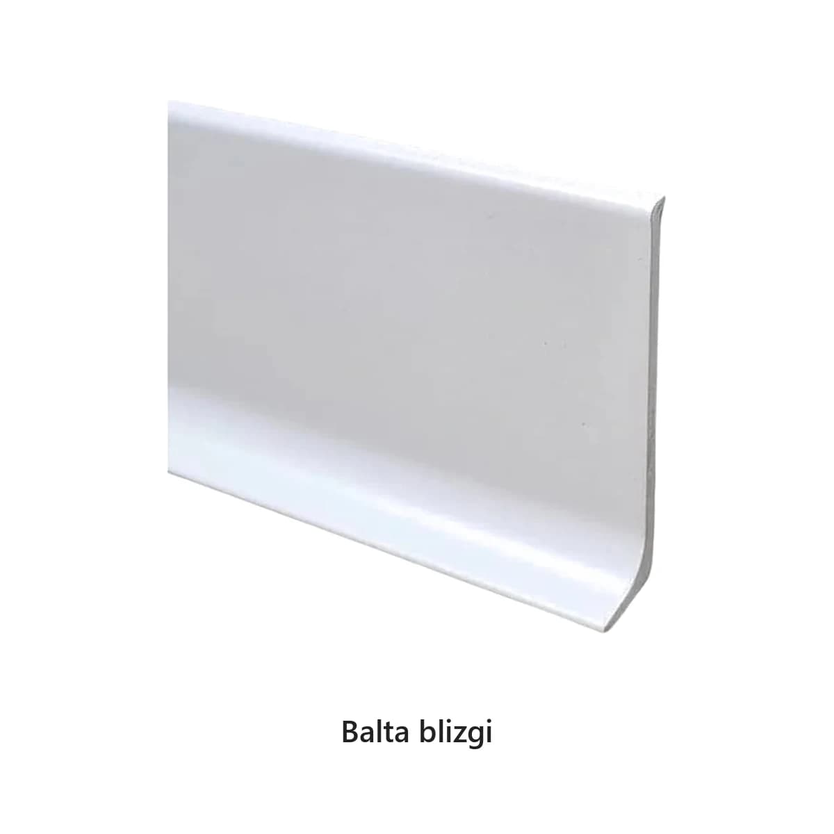 Grindjuostė ALLUboard 80×11 – Balta blizgi