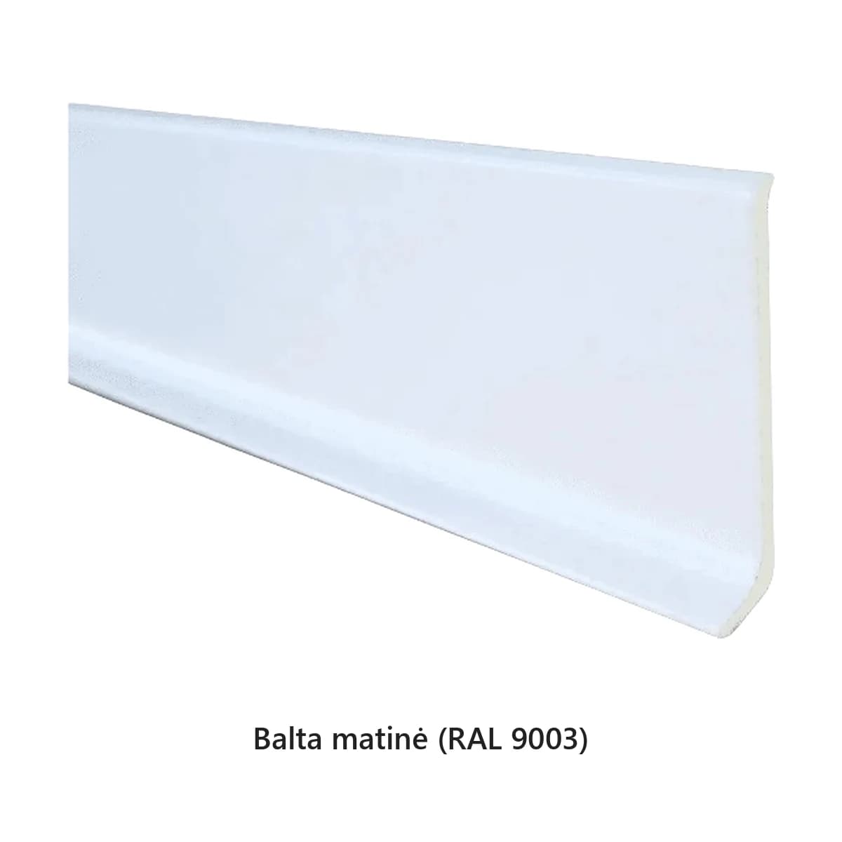 Grindjuostė ALLUboard 100×11 – Balta matinė (RAL 9003)