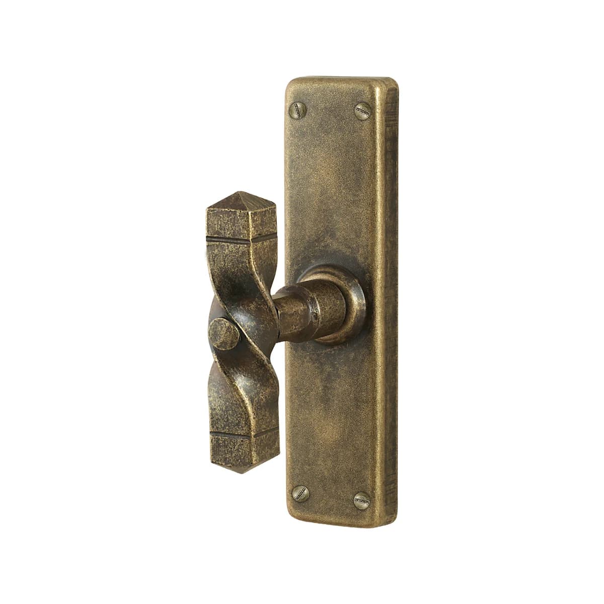 FM028 Kaltinė lango cremone rankena – Antique Gold apdaila