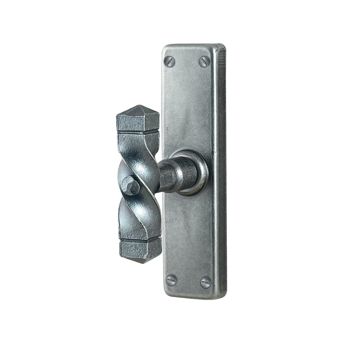 FM028 Kaltinė lango cremone rankena – Antique Silver apdaila