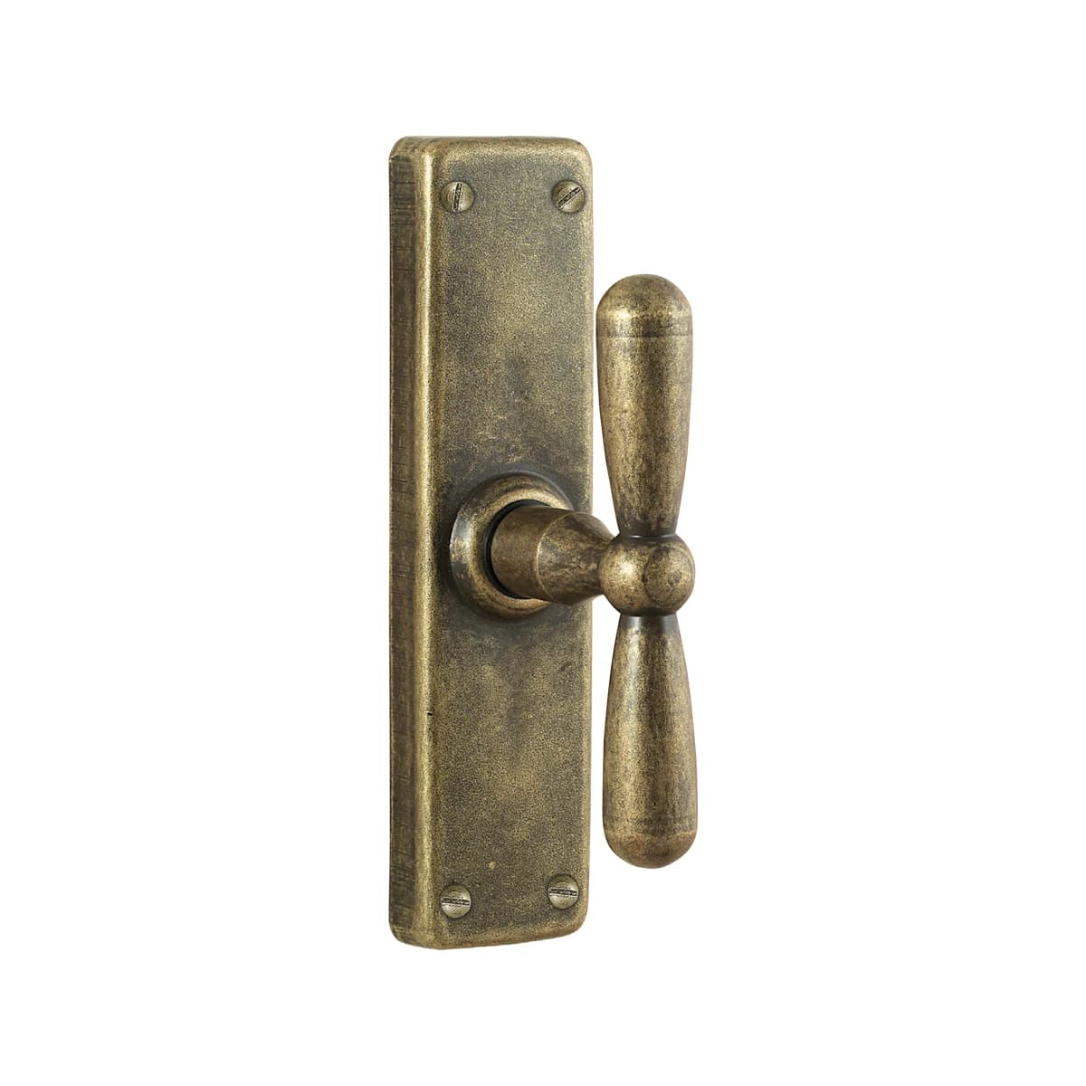 FM032 Kaltinė lango cremone rankena – Antique Gold apdaila