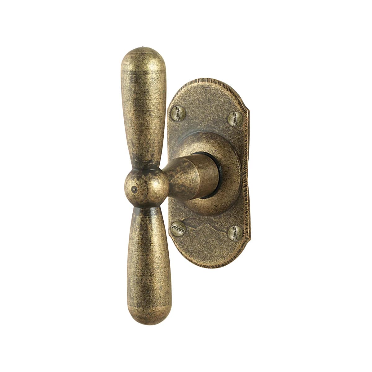 FM033 Kaltinė lango rankena – Antique Gold apdaila