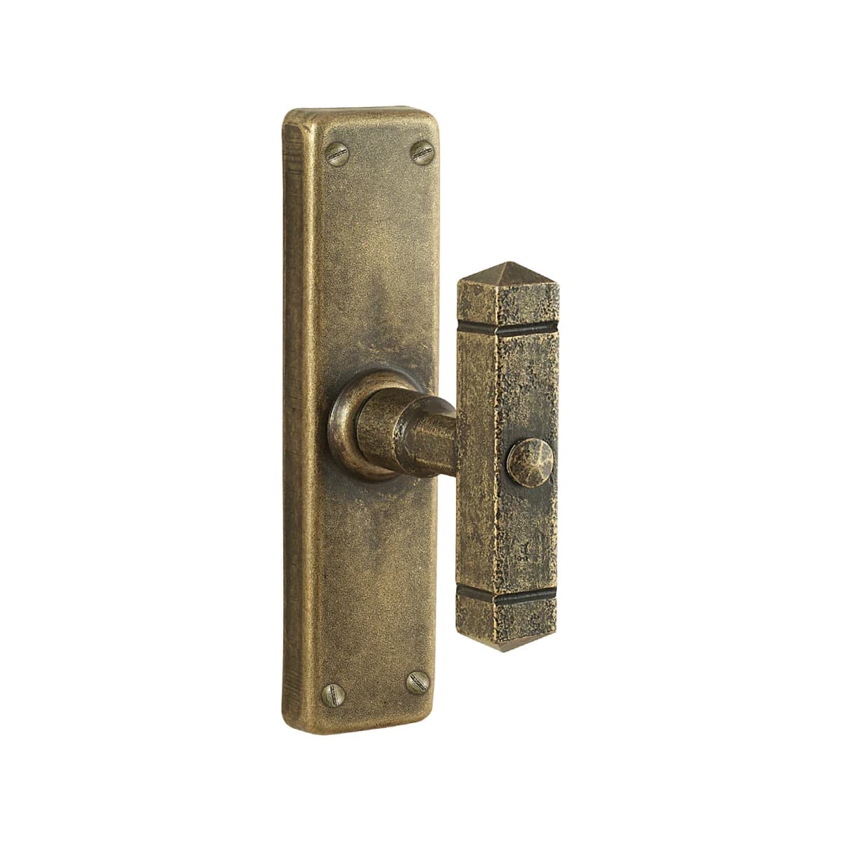 FM045 Kaltinė lango cremone rankena – Antique Gold apdaila