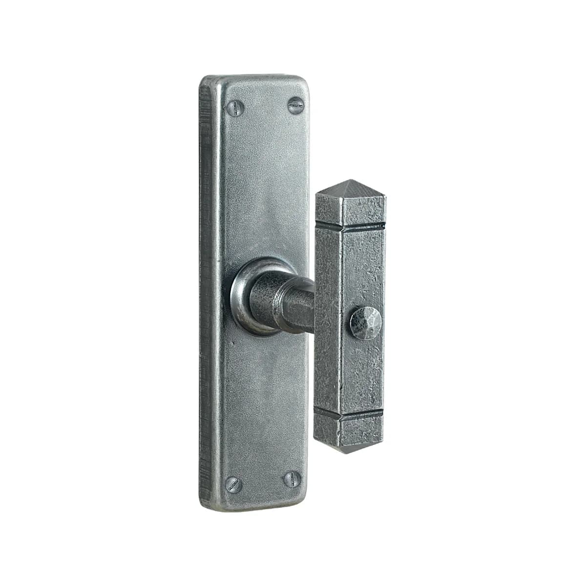 FM045 Kaltinė lango cremone rankena – Antique Silver apdaila
