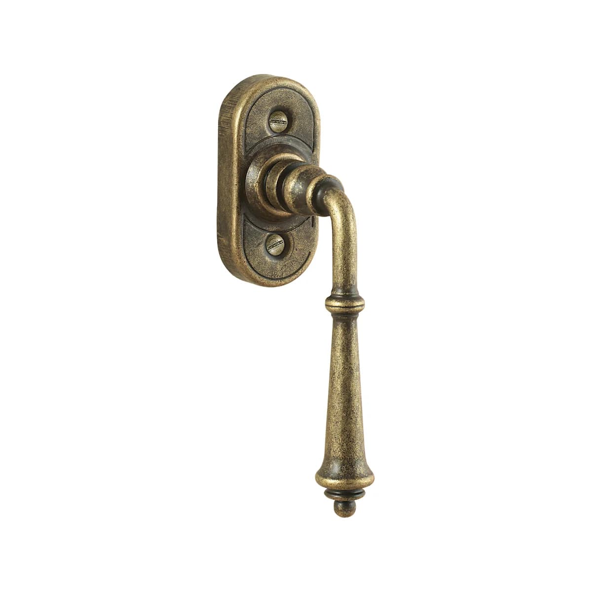 FM319 DK Kaltinė lango rankena – Antique Gold apdaila