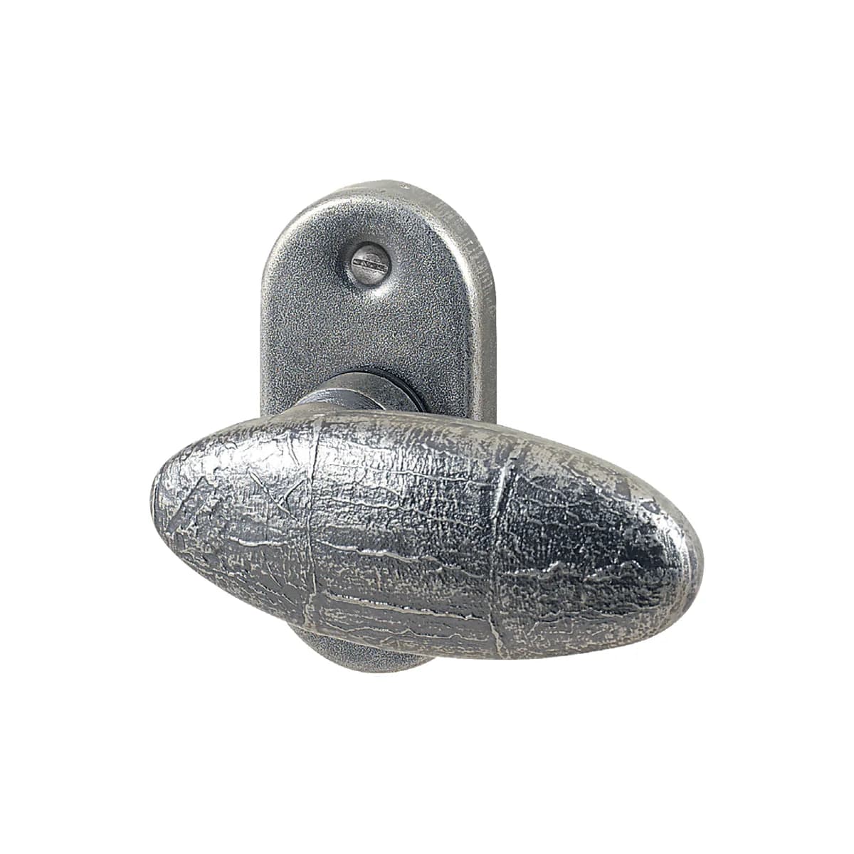 FM336 Kaltinė durų rankena su pailga apyrakte – Antique Silver apdaila