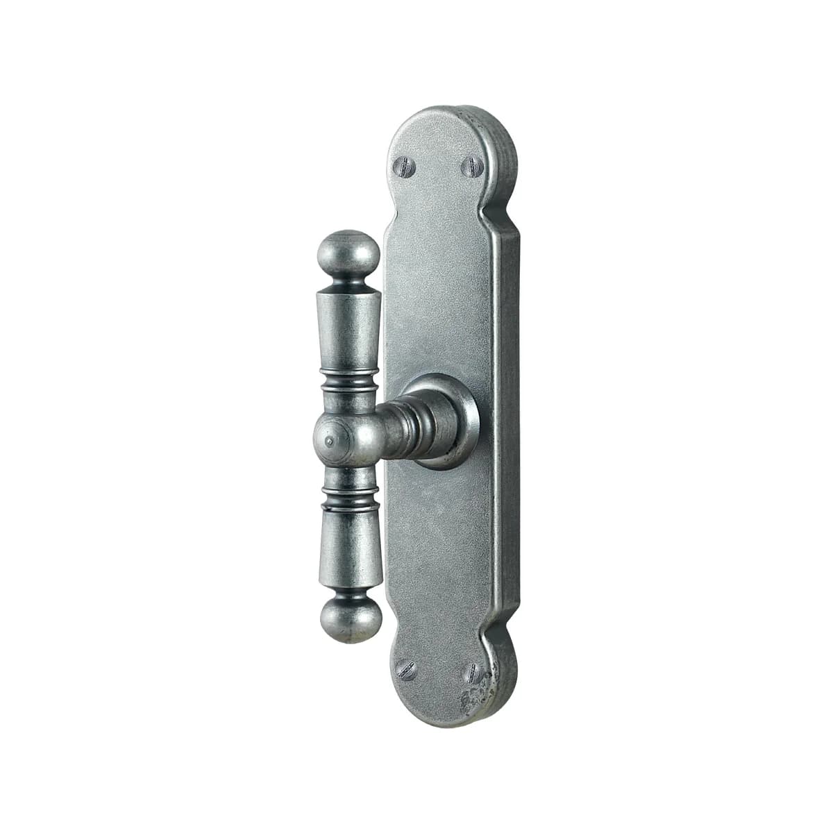 FM382 Kaltinė lango cremone rankena – Antique Silver apdaila