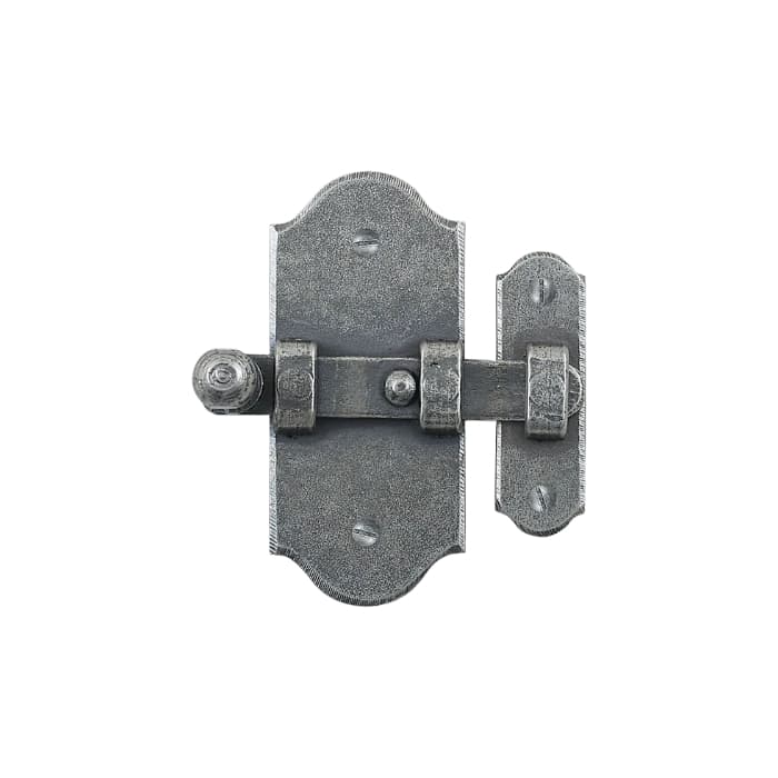FM034 Kaltinis kompaktiškas skląstis durims ir spintelėms – Antique Silver apdaila