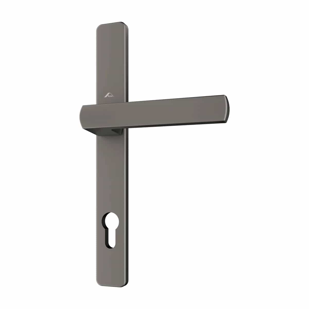 Lauko durų rankenų komplektas ROTO Square ant 30 × 245 mm plokštelės