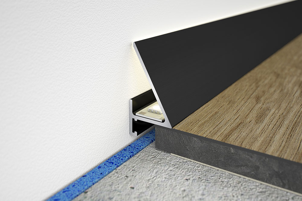 Grindjuostė Minileiste SLED16x5 juoda