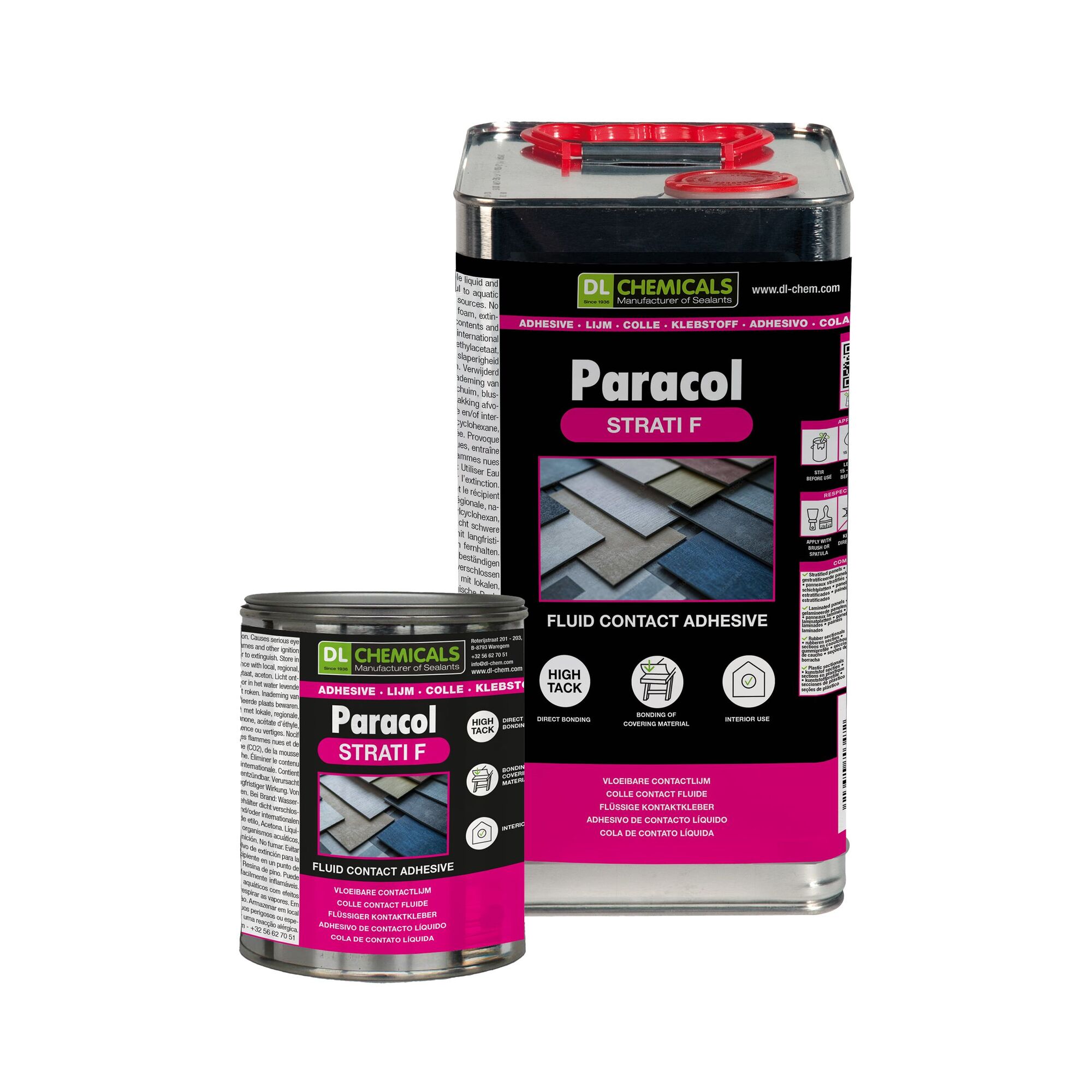 Kontaktiniai klijai Paracol Strati/F