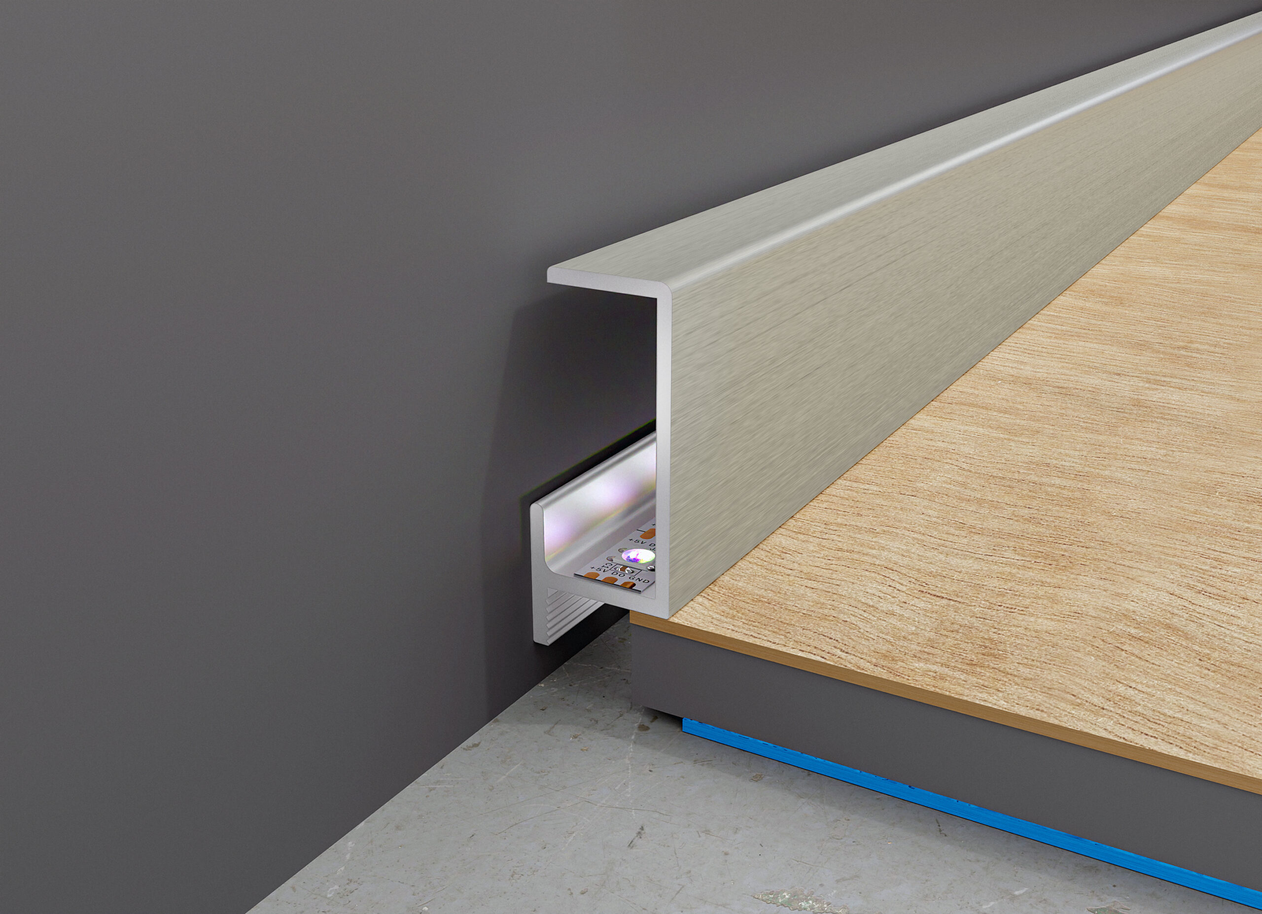 Grindjuostės LED Cliplist CLQL25x12