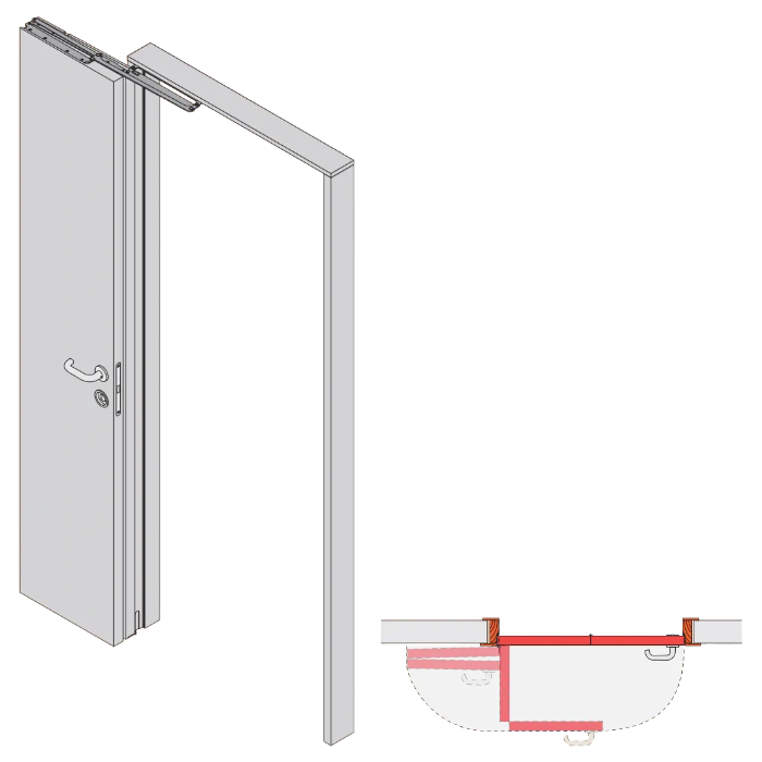 Sulankstomos durys COMPACK LIVING 180°