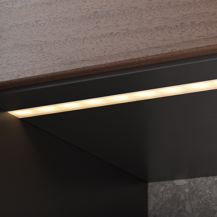 Įleidžiamas LED profilis Windlight R1 3.0 m