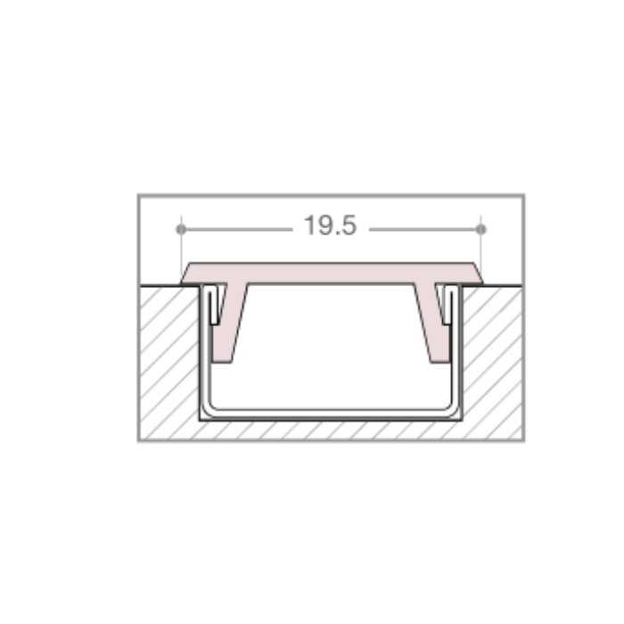Opalinis ekranas frezuotam grioveliui FBS6051 3.0 m